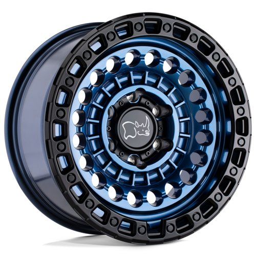 ブラックライノ SENTINEL ホイール 17×8.5 8×165.1 オフセット+0 ブルー/ブラック
