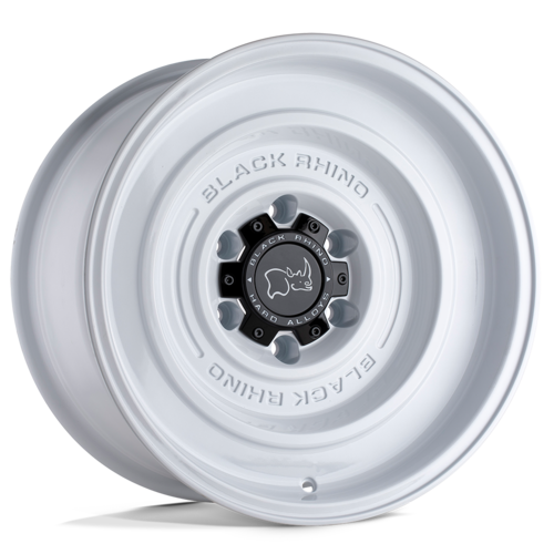 ブラックライノ SOLID BR 17×9.5 5×127 オフセット-18 グロスホワイト