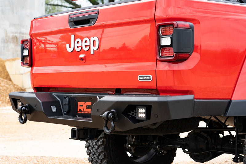 ラフカントリー ジープ Gladiator JT リアバンパー LED付き ヘビーデューティースチール 4WD (2020-2026)