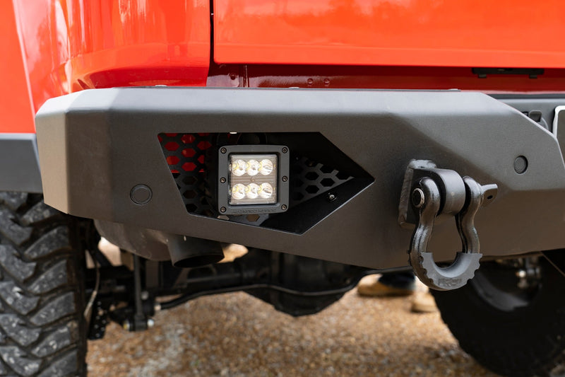 ラフカントリー ジープ Gladiator JT リアバンパー LED付き ヘビーデューティースチール 4WD (2020-2026)