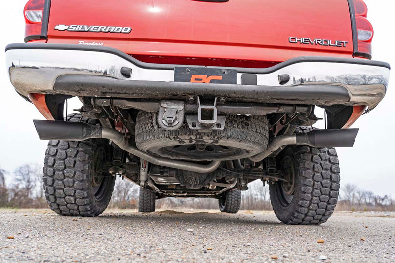 ラフカントリー デュアルキャットバックエキゾーストシステム 拡張キャブ 4.8L/5.3L シボレー/GMC 1500 1999-2006