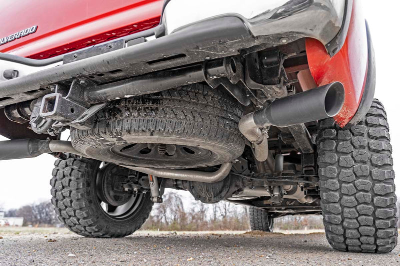 ラフカントリー デュアルキャットバックエキゾーストシステム 拡張キャブ 4.8L/5.3L シボレー/GMC 1500 1999-2006