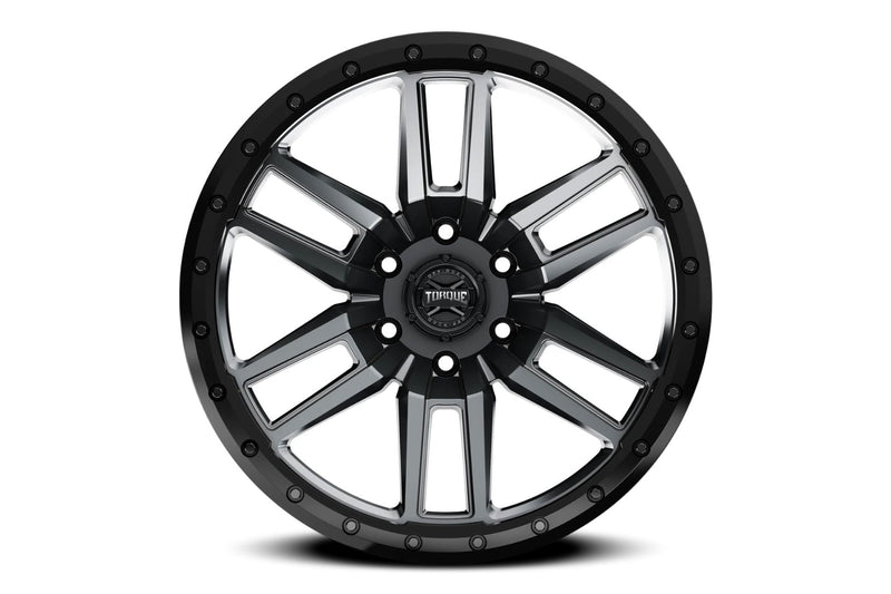 ラフカントリー Torque TW411 Pritchett ホイール アンスラサイト/ブラックリップ 17x9 6x5.5 オフセット0mm
