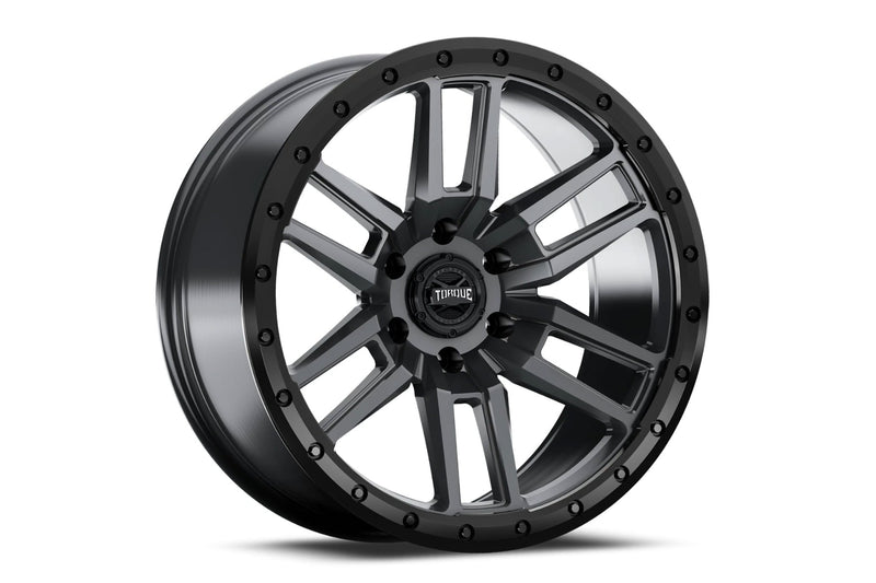 ラフカントリー Torque TW411 Pritchett ホイール アンスラサイト/ブラックリップ 17x9 6x5.5 オフセット0mm