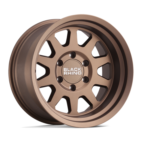 ブラックライノ STADIUM 17×9.5 6×139.7 オフセット-18 マットブロンズ (RF)