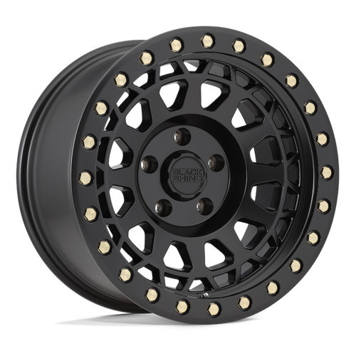 ブラックライノ PRIMM 17×9 5×127 オフセット-18 センターボア71.5 マットブラック/ブラス