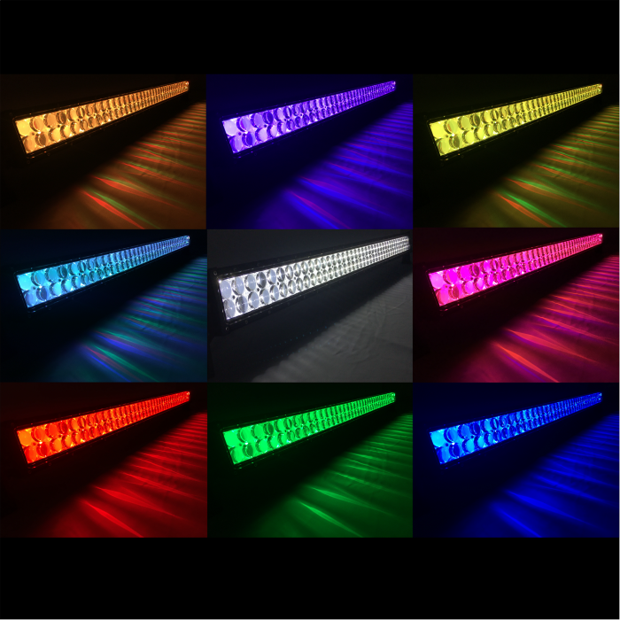 Quake LED Ultra Accent Series 42インチ RGB LEDライトバー デュアルロウ 240W コンボ