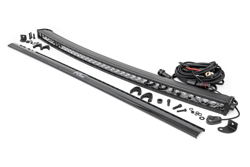 ラフカントリー 40インチ Black Series 湾曲シングルロウ LEDライトバー ブラック