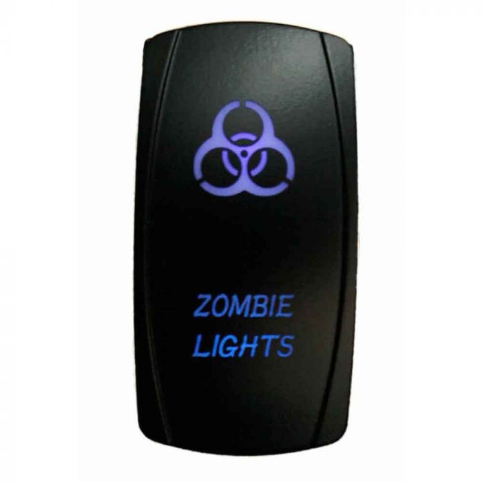 Quake LED ロッカースイッチ Zombie 2ウェイ 5ピン ブルー