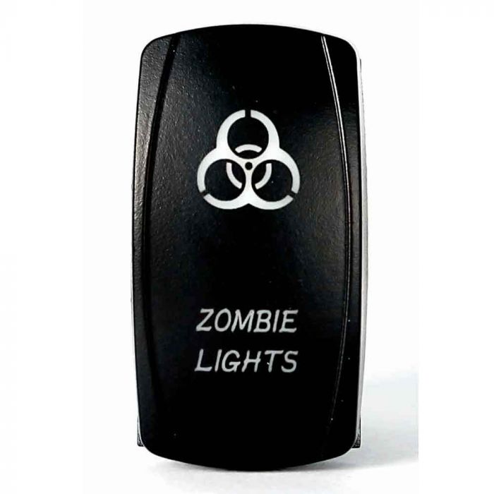 Quake LED ロッカースイッチ Zombie 2ウェイ 5ピン ホワイト