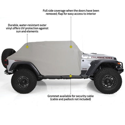 Smittybilt | キャビンカーカバー CAB COVER WITH DOOR FLAPS (GRAY)