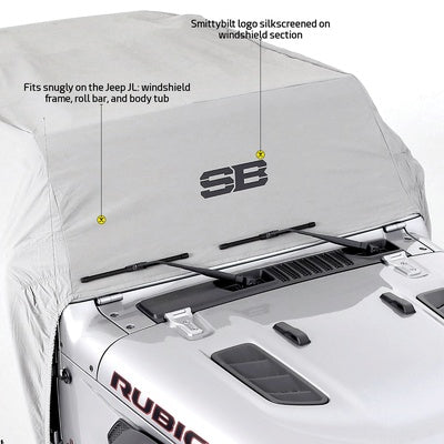 Smittybilt | キャビンカーカバー CAB COVER WITH DOOR FLAPS (GRAY)