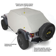 Smittybilt | キャビンカーカバー CAB COVER WITH DOOR FLAPS (GRAY)