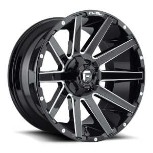 Fuel Off-Road | CONTRA D615 | Gloss Black & Milled