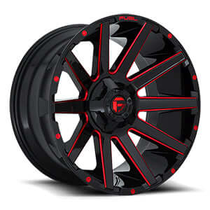 Fuel Off-Road | CONTRA D643 | Gloss Black w/ Candy Red