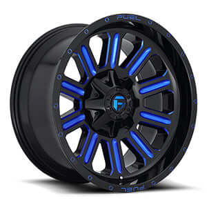 Fuel Off-Road | HARDLINE D646 | Gloss Black w/ Candy Blue