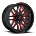 Fuel Off-Road | IGNITE D663 | Gloss Black w/ Candy Red