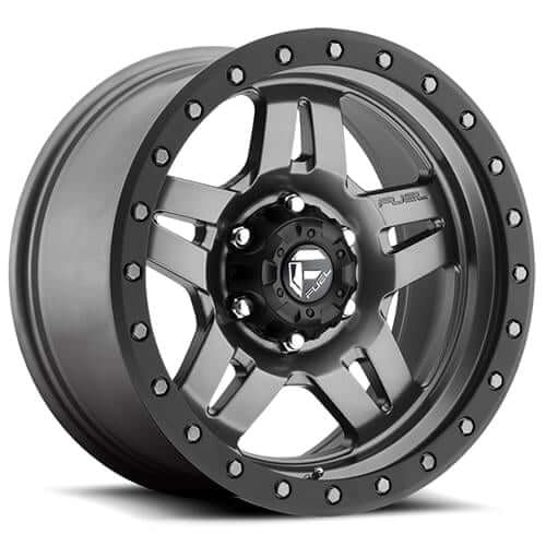 Fuel Off-Road | ANZA D558 | Matte Anthracite w/ Black Ring