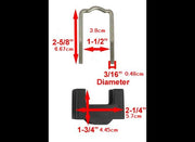 U BRACKET SQUARE TYPE U字ブラケット 4角タイプ汎用 4セット