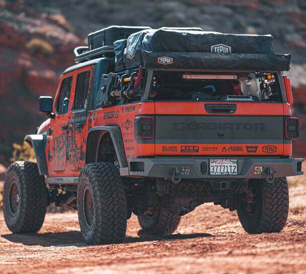 Rebel Off Road | Gladiator JT Bed Rack - ベッドラック REBEL ベットレール取付タイプ