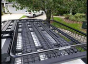 HD CROSS BAR FIT ROOF Mesh Basket クロスバールーフラックブラケット 汎用 ４セット