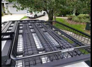 HD CROSS BAR FIT ROOF Mesh Basket クロスバールーフラックブラケット 汎用 4セット