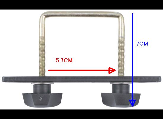 HD CROSS BAR FIT ROOF Mesh Basket クロスバールーフラックブラケット 汎用 ４セット