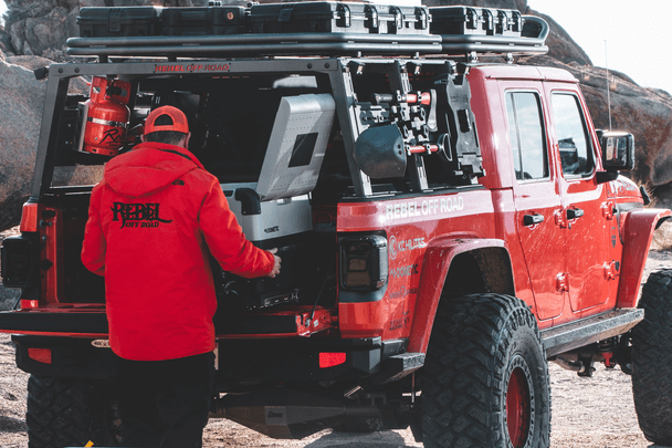 Rebel Off Road | Gladiator JT Bed Rack - ベッドラック REBEL ベットレール取付タイプ
