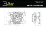 Diode Dynamics SS3 Fog Light Kit 純正バンパー用SS3 フォグライト